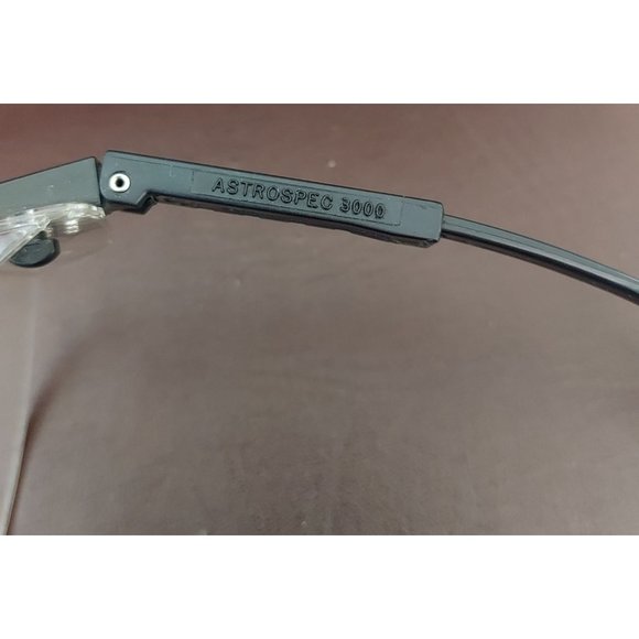 Vintage Uvex Astrospec 3000 Safety Glasses Black Frames Clear Len Adjustable OS - Picture 6 of 6